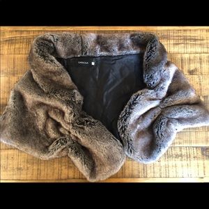 Fur vest perfect for bridesmaids or bride